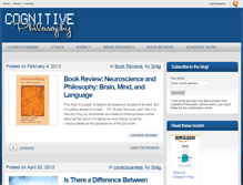 Tablet Screenshot of cognitivephilosophy.net